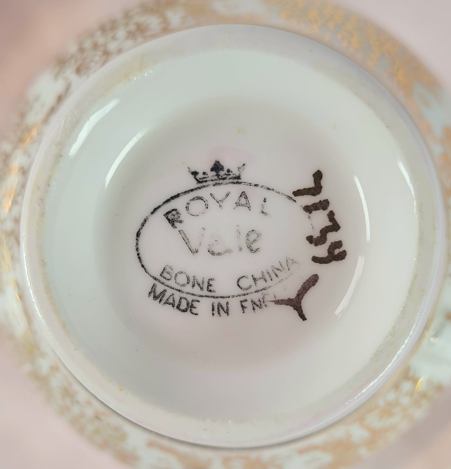 Tea duo + lattiera + zuccheriera - Royal Vale rosa oro