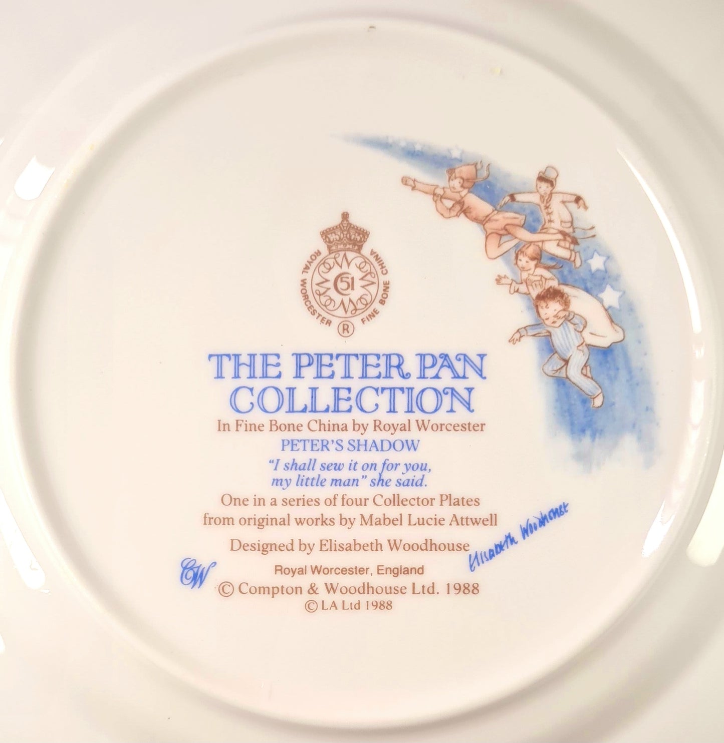 Piatto Royal Worcester - The Peter Pan Collection "Peter's Shadow"