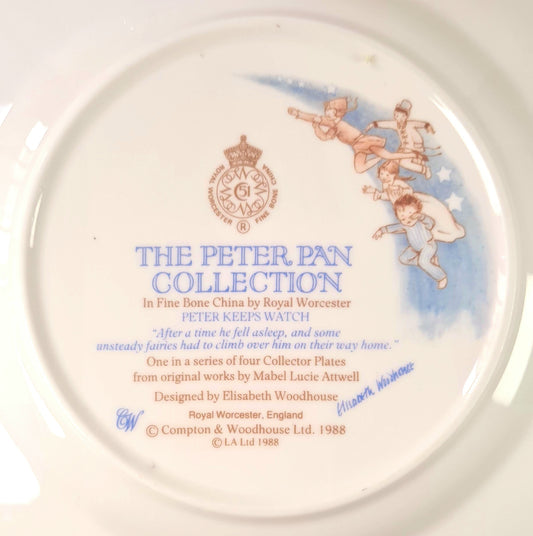 Piatto Royal Worcester - The Peter Pan Collection "Peter keeps watch"
