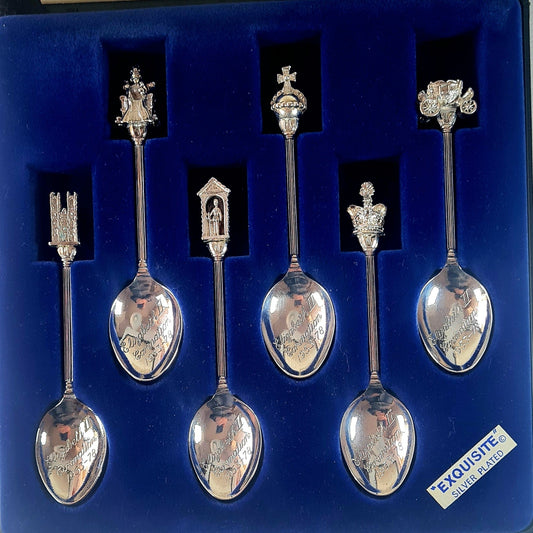 6 cucchiaini da tè - 25th Coronation Anniversary