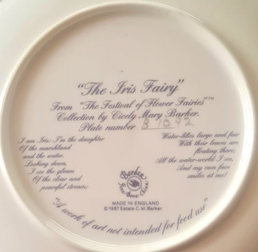 Piatto Wedgwood - Fairy series "The Iris Fairy"