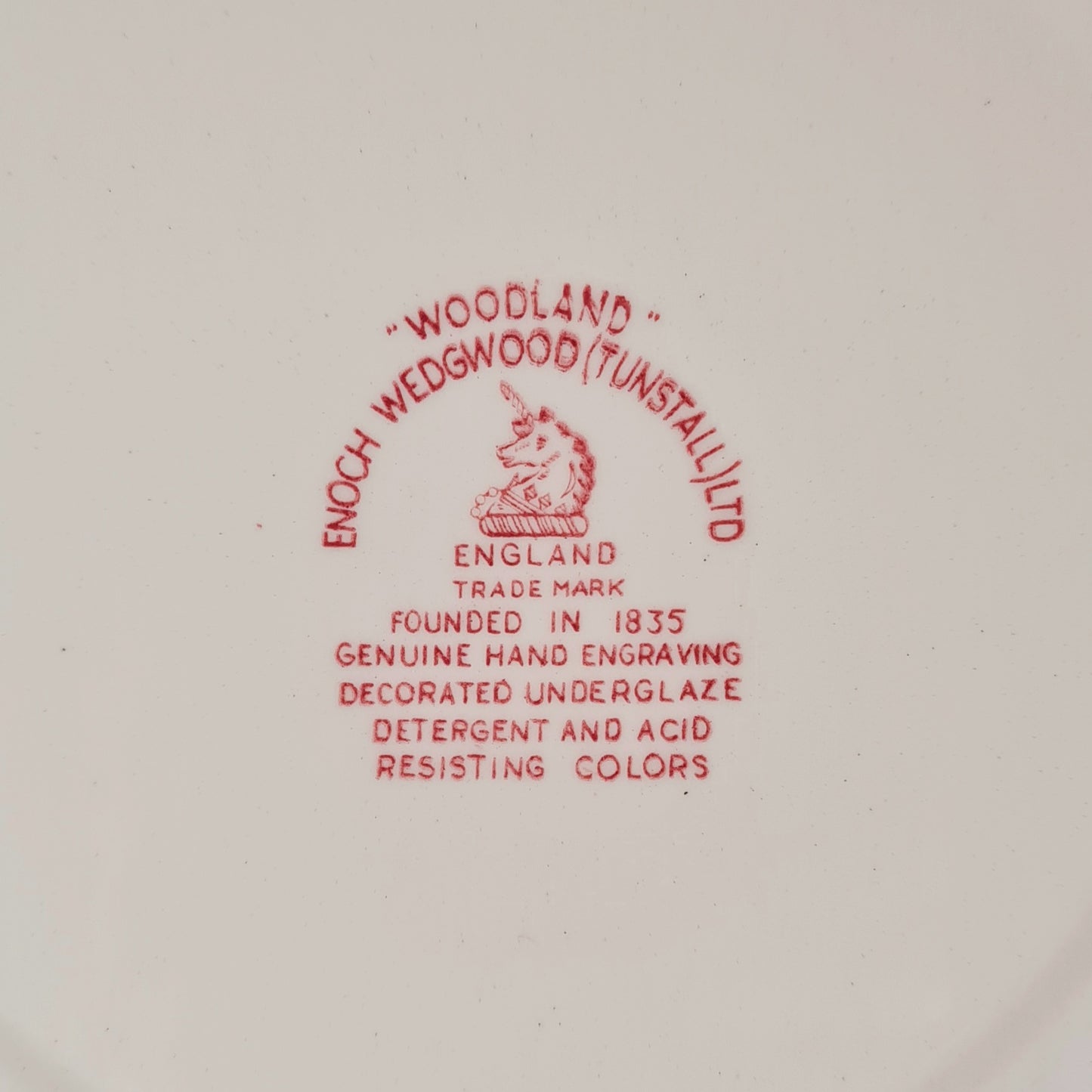 Piatto piano Wedgwood - "Woodland"