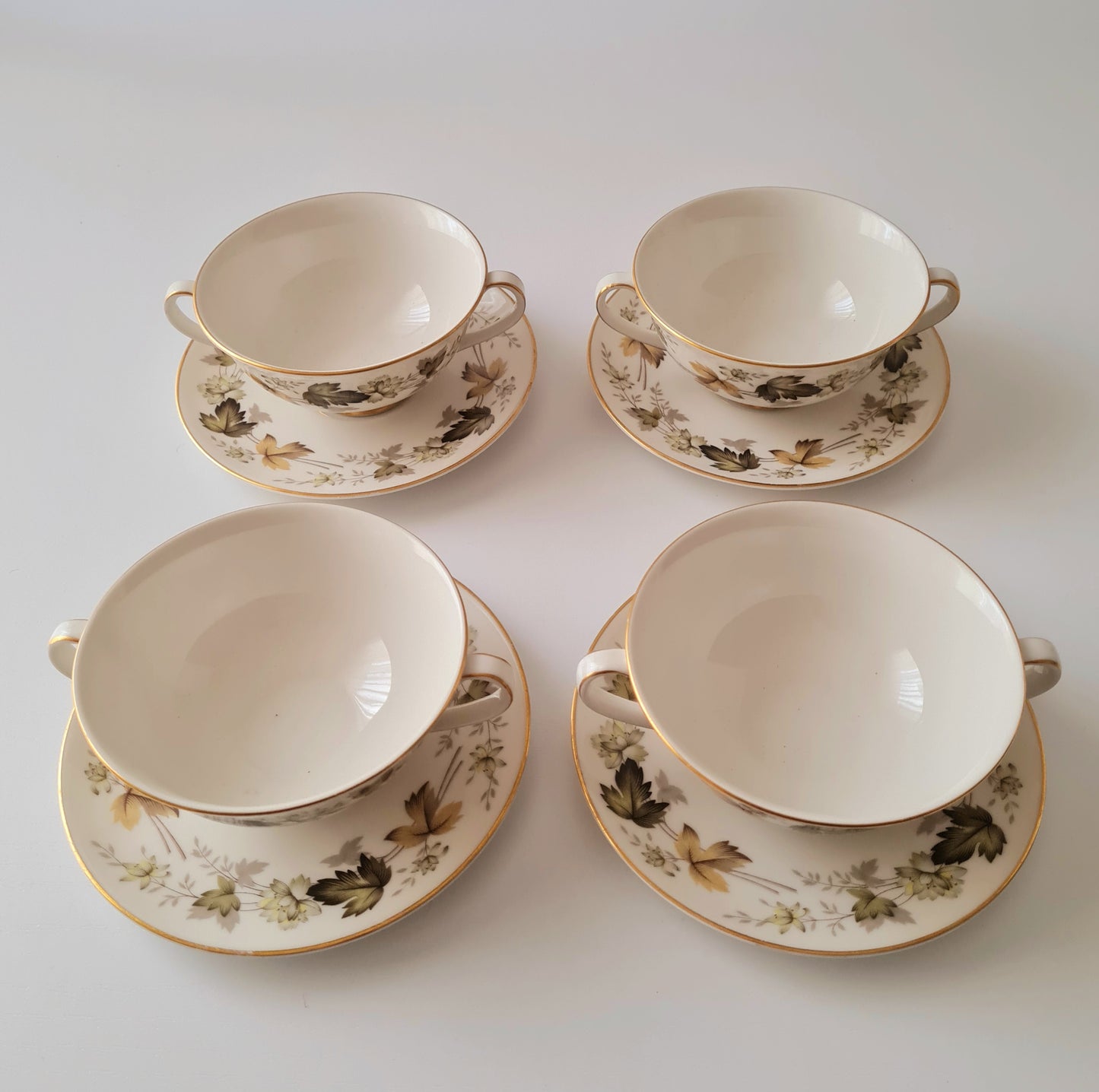 Tazza da consommé con piatto - Royal Doulton Larchmont