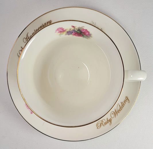 Tea duo The Leonardo Collection - Ruby wedding 40th anniversary