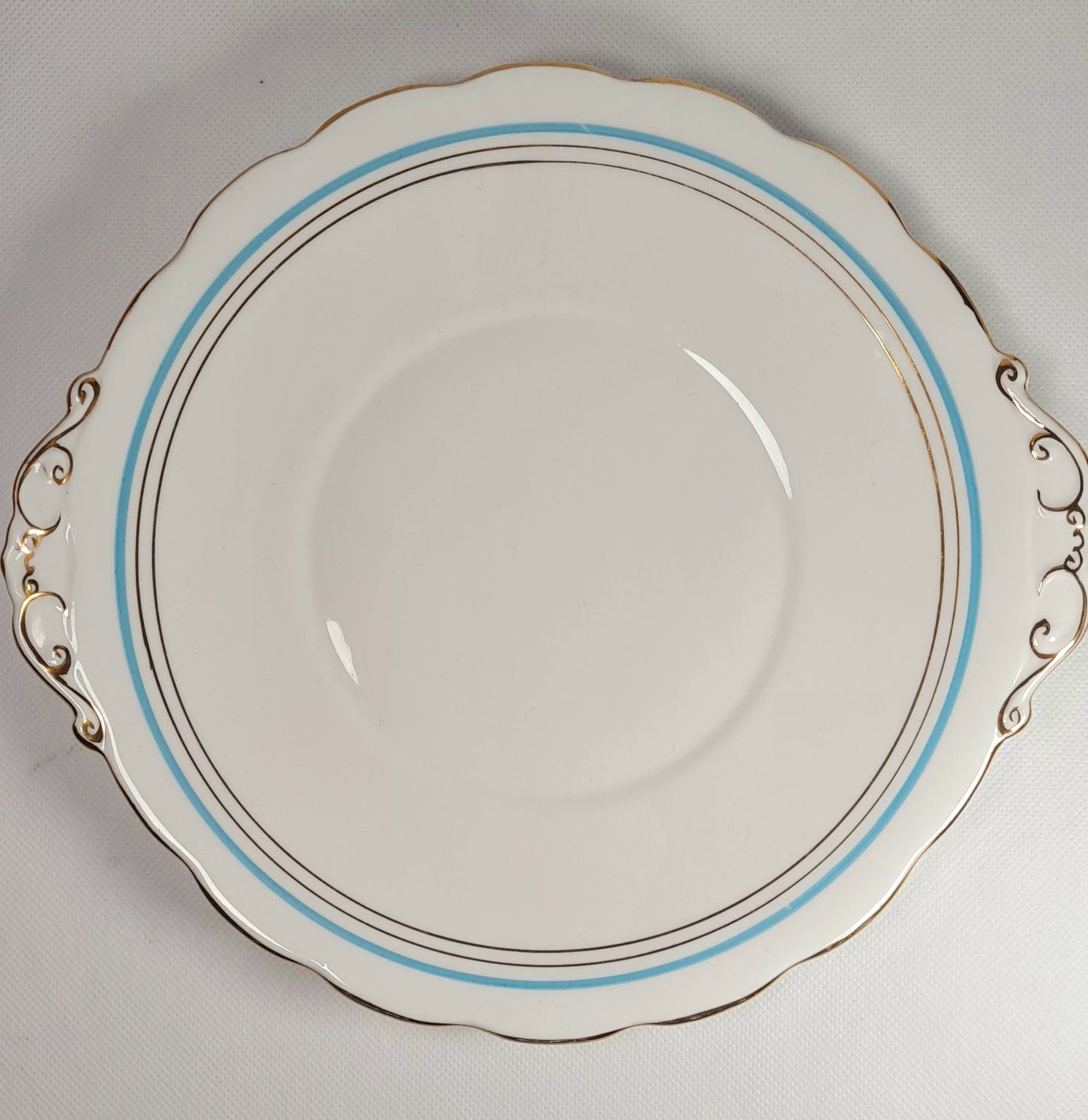 7 tea trio + lattiera + zuccheriera + piatto torta - Roslyn China