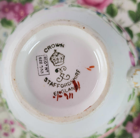 Piatto torta Crown Staffordshire