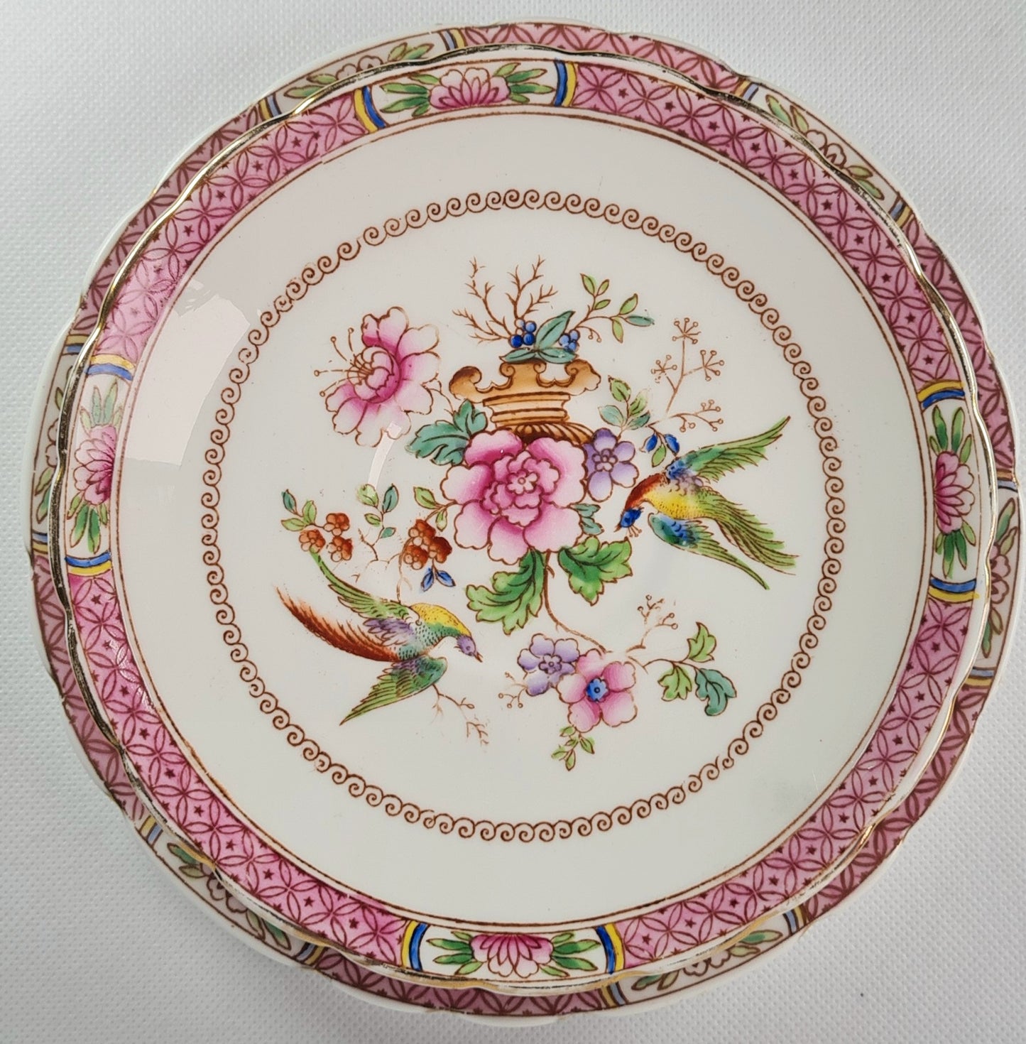 4 tea trio +  piatto torta - Tuscan (manufactured for Harrods LTD)