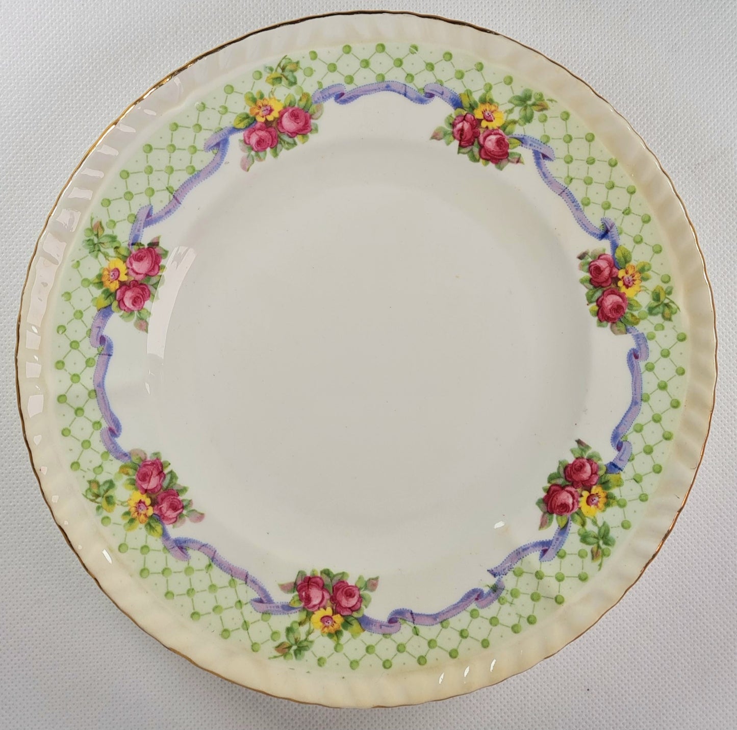 4 tea trio + piatto torta + ciotola/slop bowl - Best English China