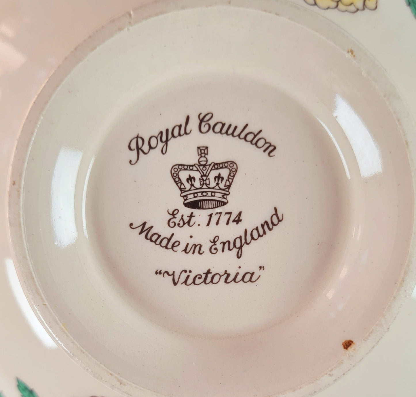 Tazza da consommé con piatto Royal Cauldon - Victoria