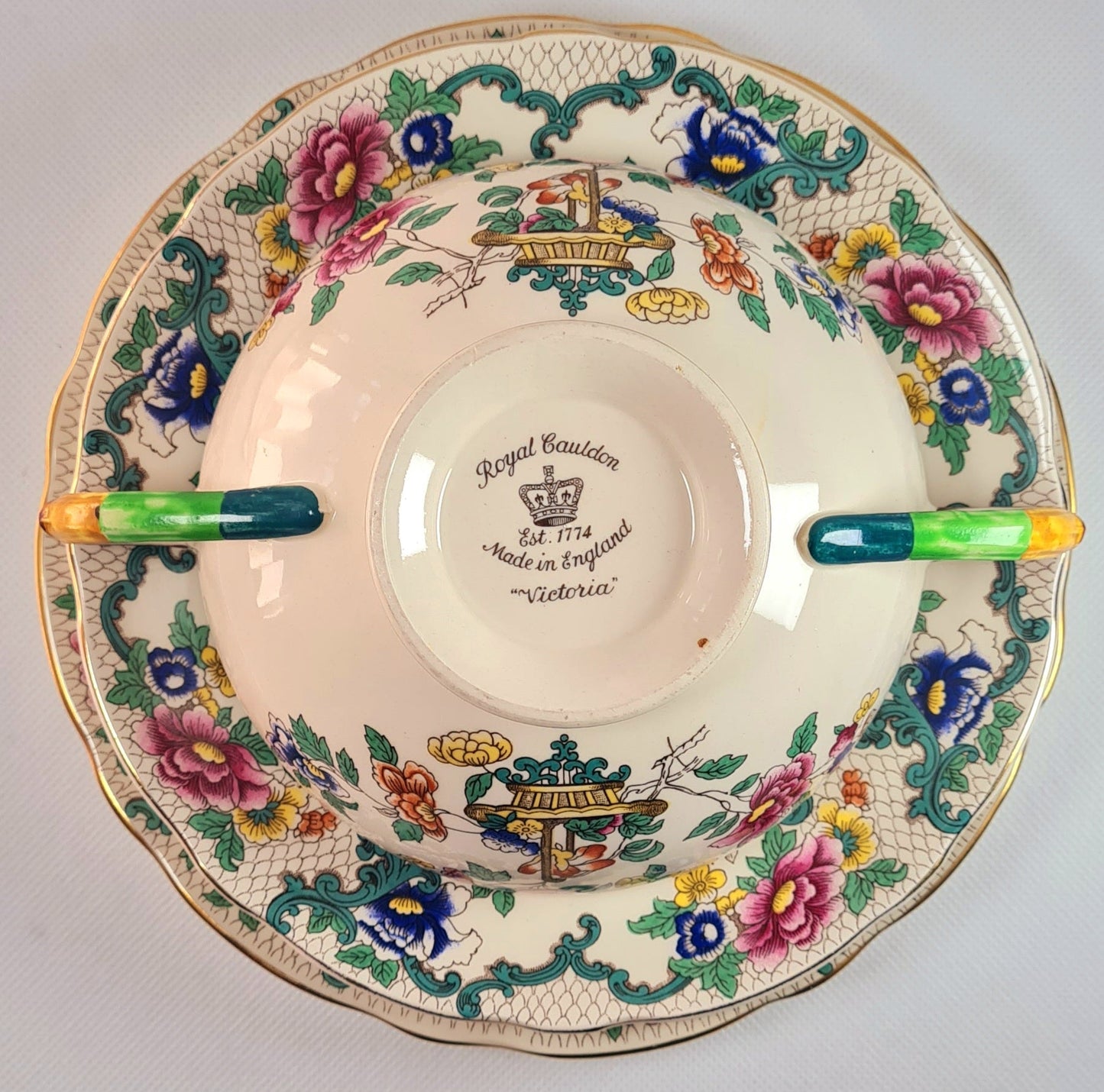 Tazza da consommé con piatto Royal Cauldon - Victoria