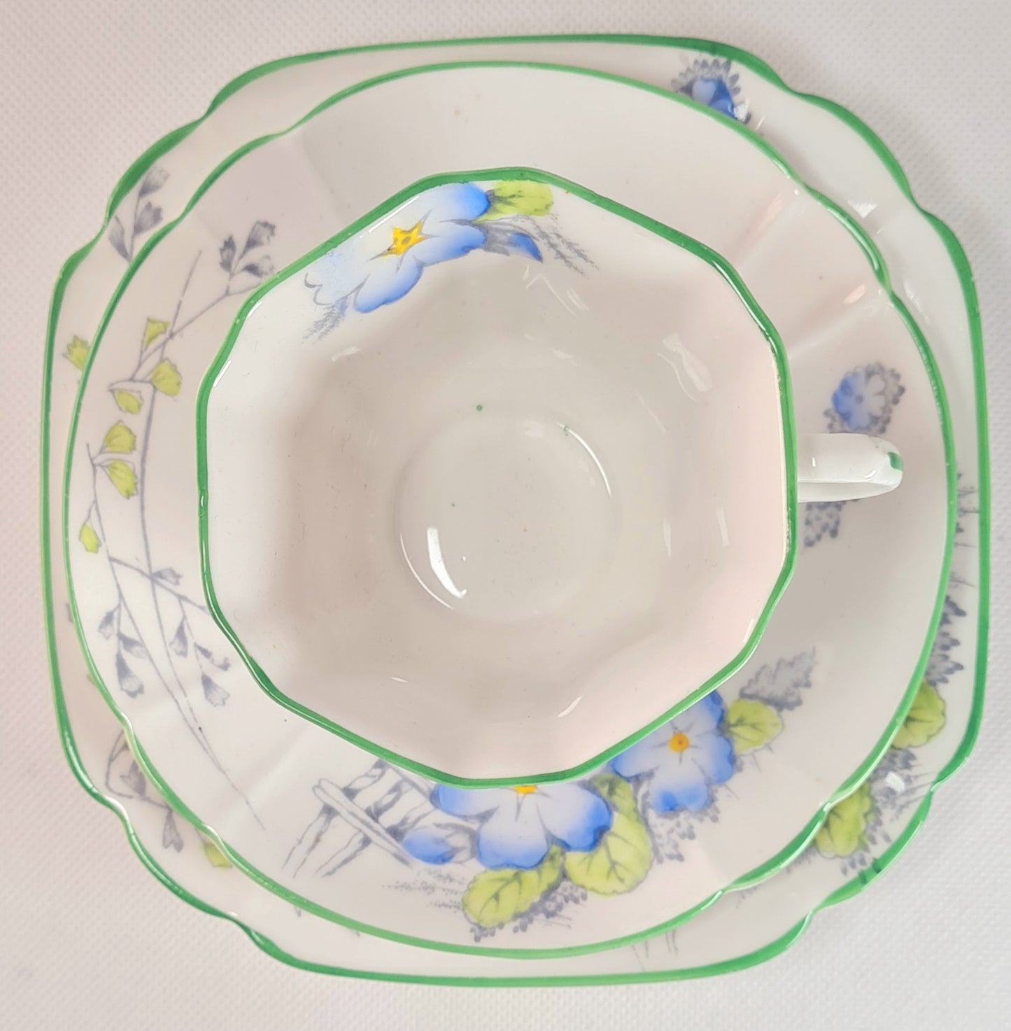 Tea trio Melba bone china