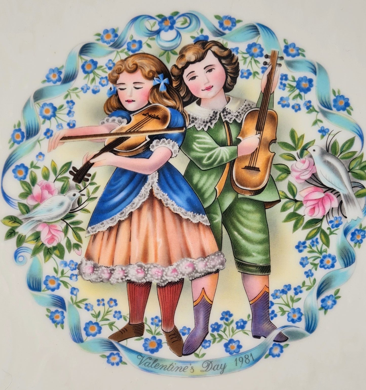 Piatto Royal Doulton - serie "My Valentine" 1981