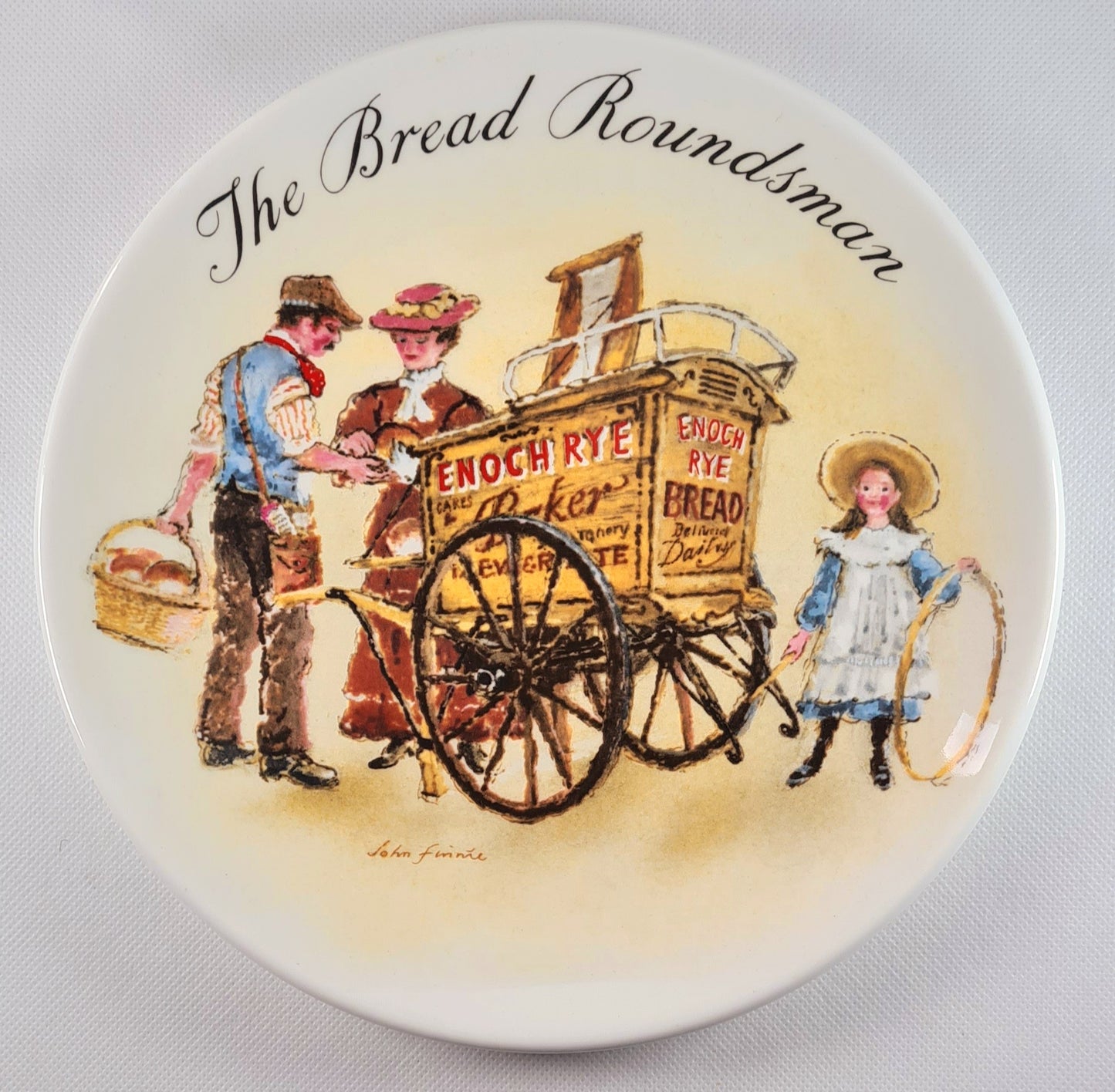 Servizio di 7 piatti da collezione Wedgwood- serie "The Street Sellers of London Series"