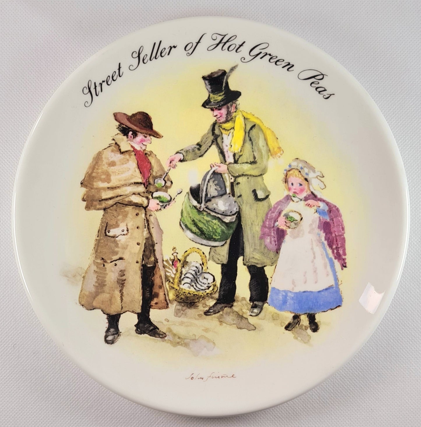 Servizio di 7 piatti da collezione Wedgwood- serie "The Street Sellers of London Series"