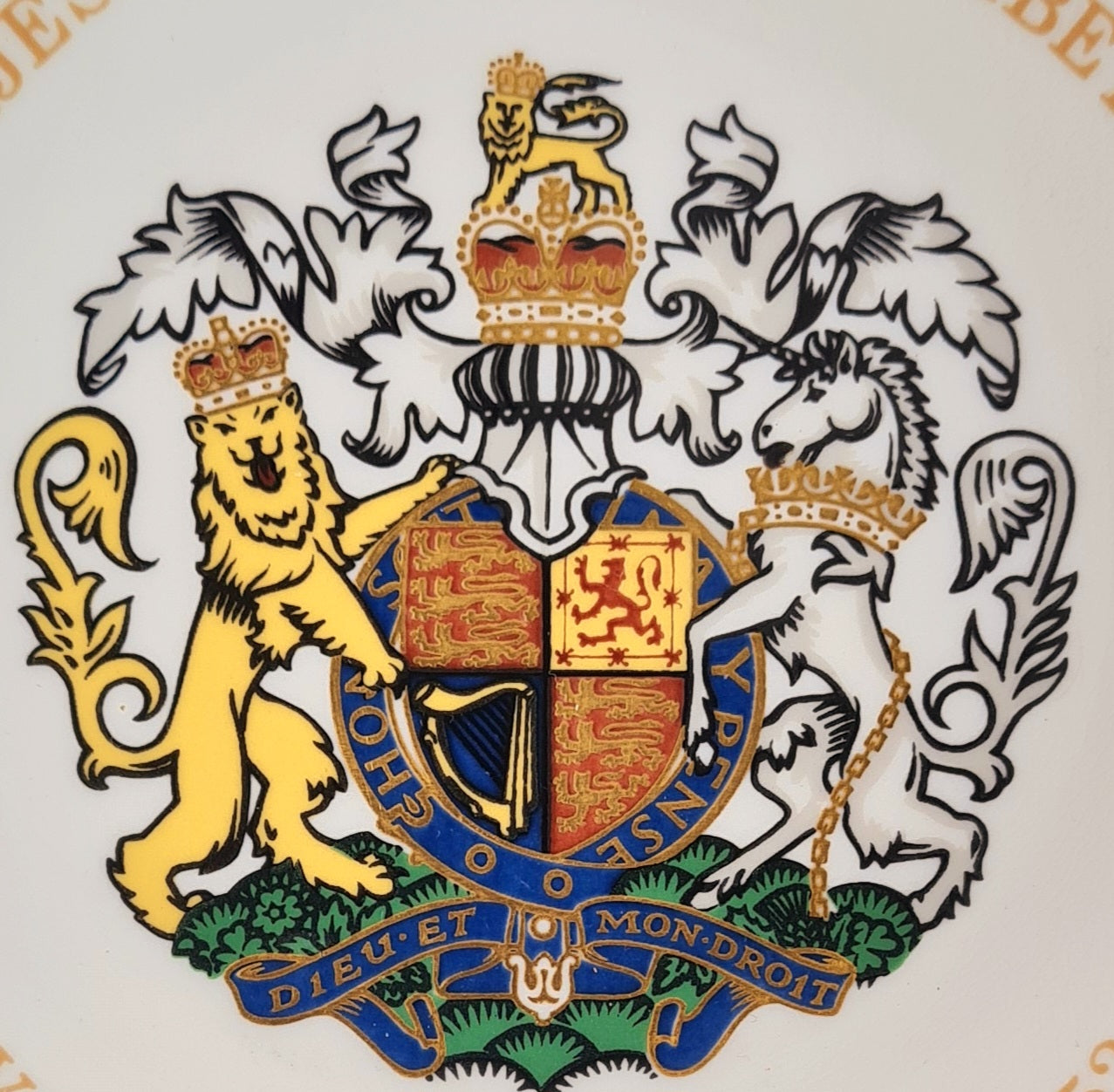 Svuotatasche / trinket dish Coalport commemorativo Silver Jubilee Queen Elizabeth II