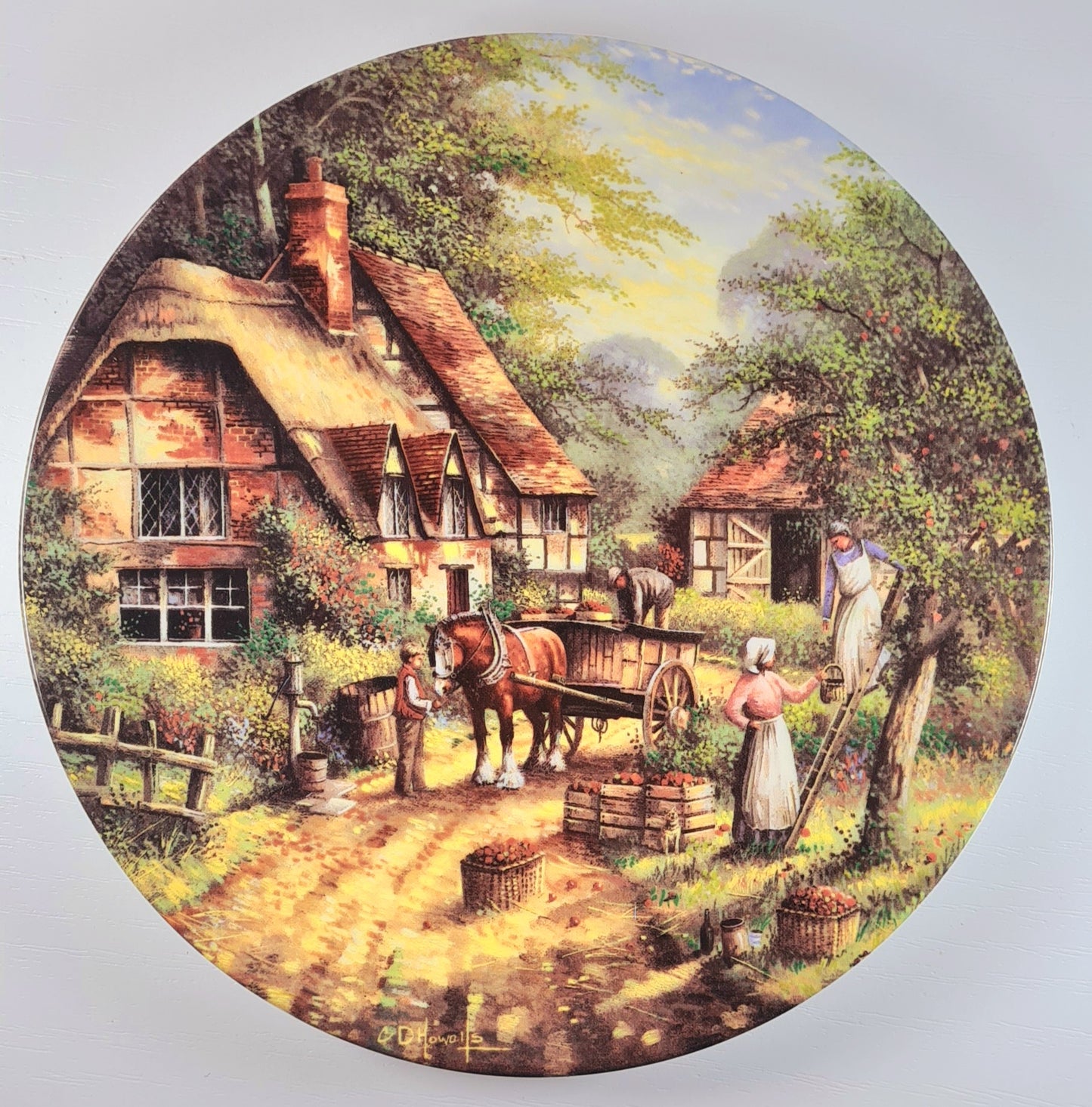 Piatto Wedgwood - serie Country Days "The Apple Pickers"