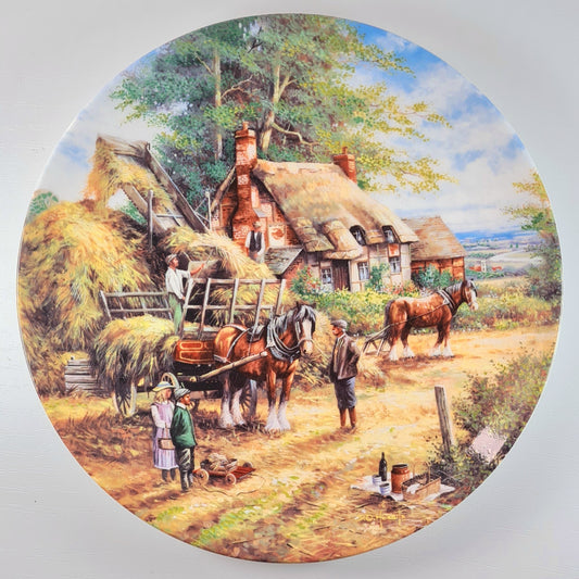Piatto Wedgwood - serie Country Days "Making The Hayrick"