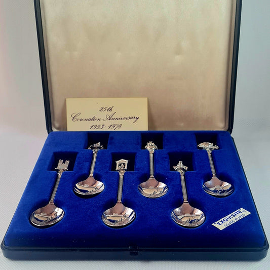6 cucchiaini da tè - 25th Coronation Anniversary