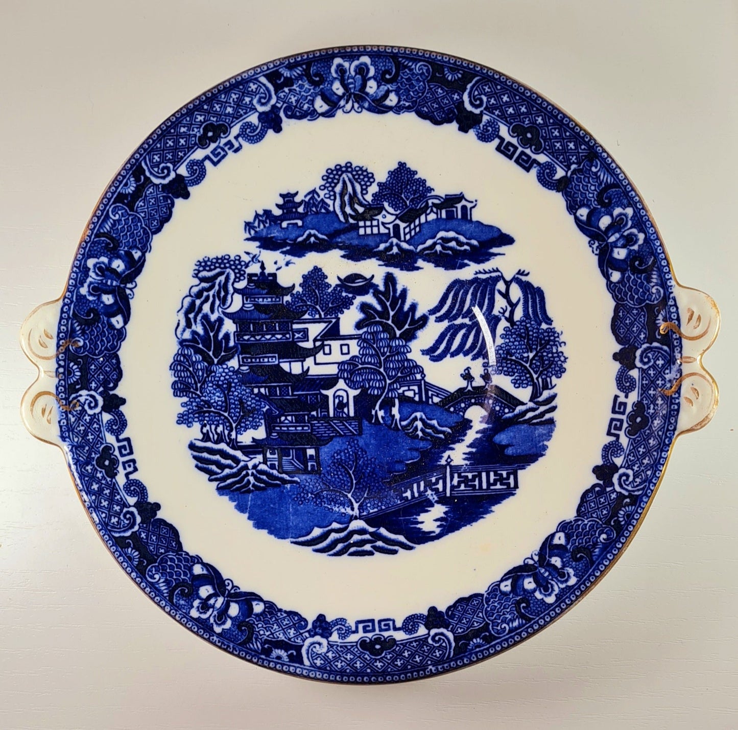 Piatto da torta Blue Willow