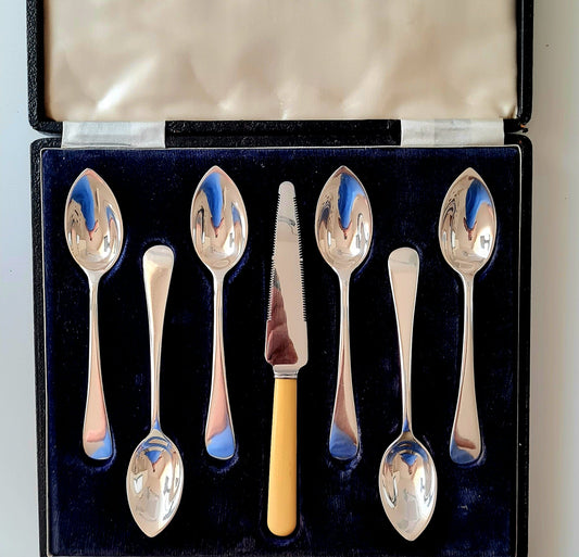 6 cucchiaini da pompelmo - Walker & Hall Sheffield England