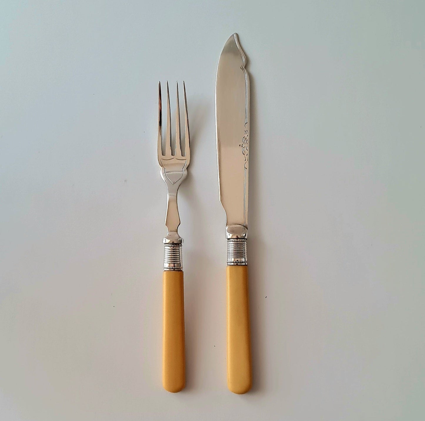 6 forchette + 6 coltelli da pesce - Sheffield England