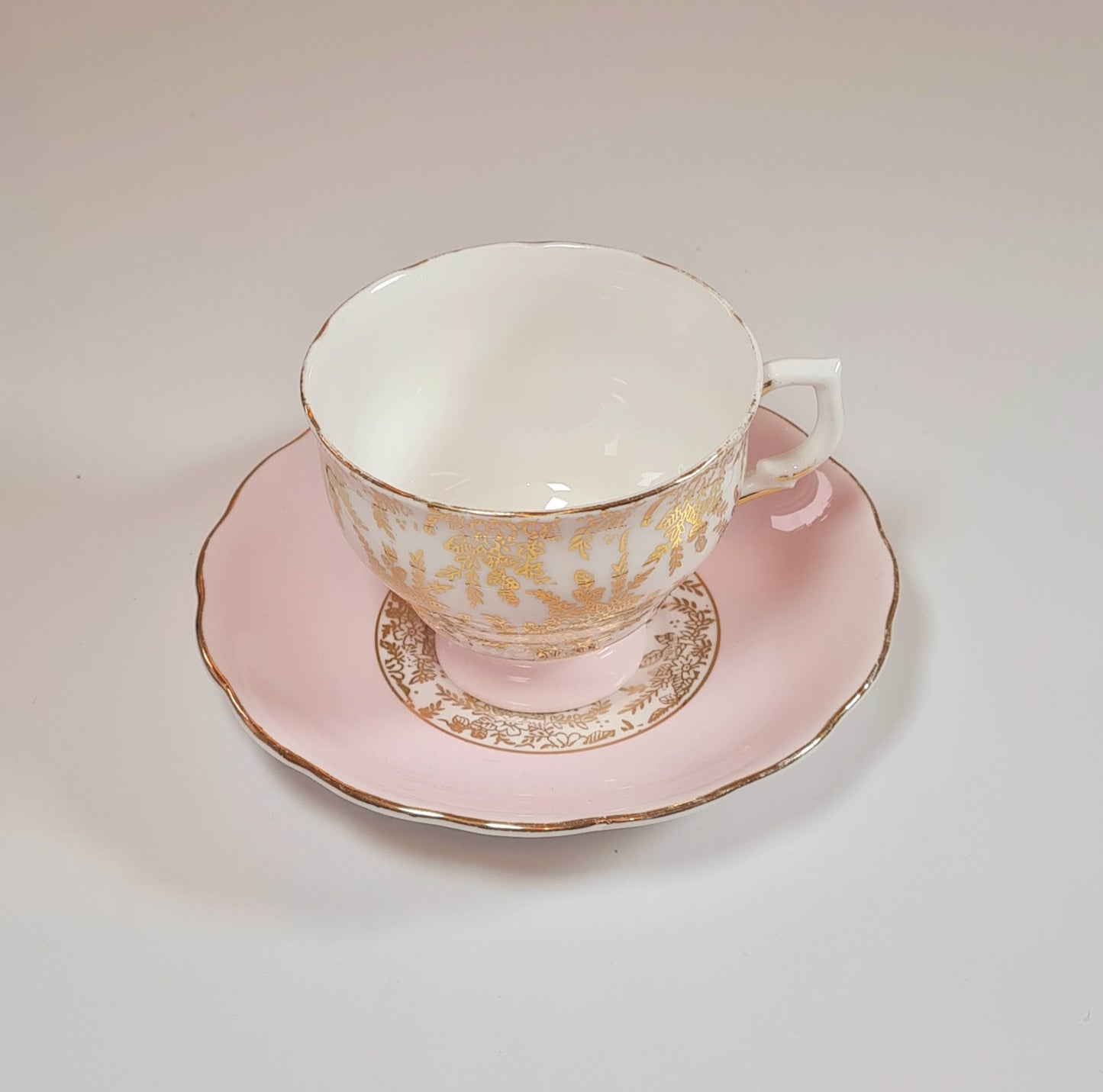 Tea duo + lattiera + zuccheriera - Royal Vale rosa oro