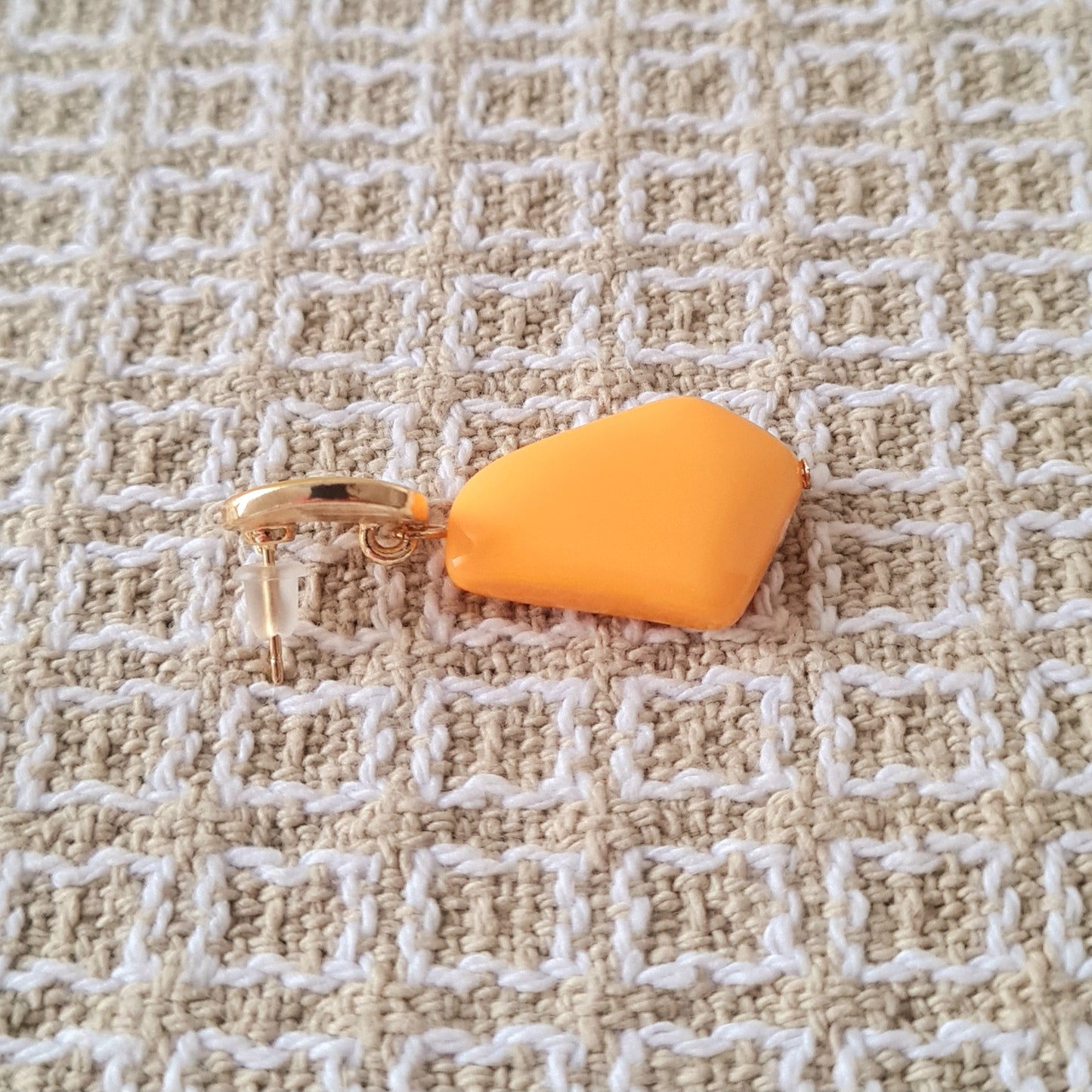 Orecchini vintage inspired - due tonalità di giallo