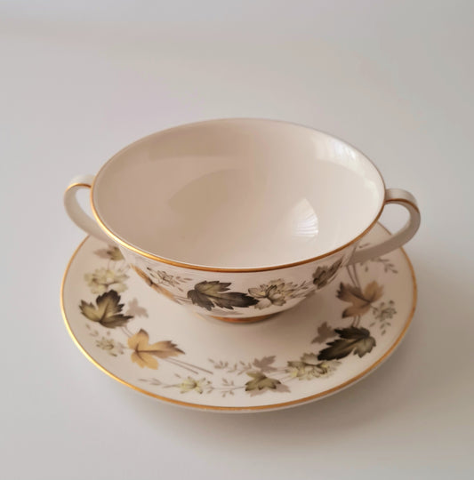 Tazza da consommé con piatto - Royal Doulton Larchmont