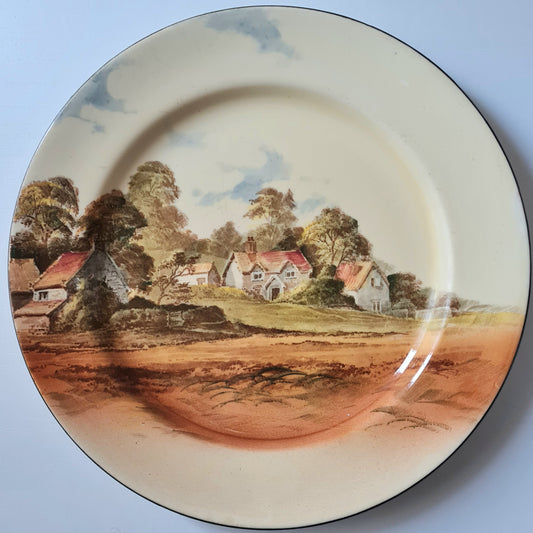 Piatto piano Royal Doulton - Countryside Village