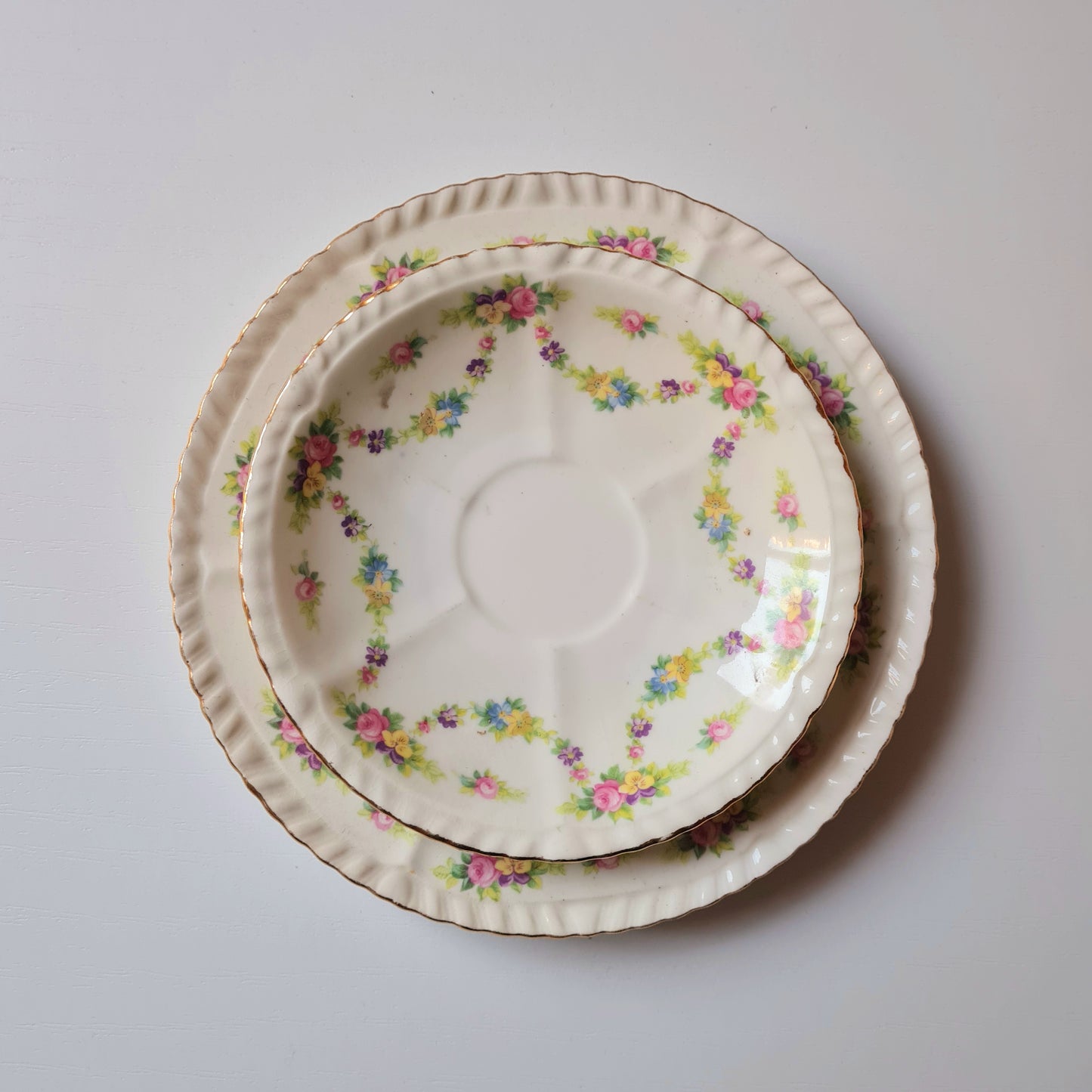 4 tea trio + piatto torta - Phoenix China England